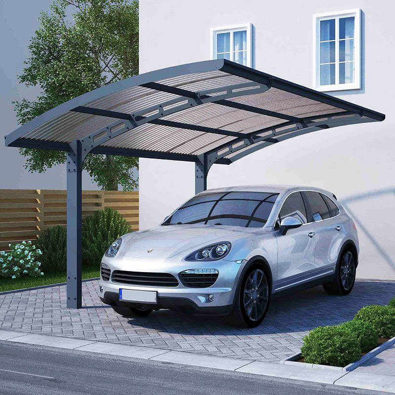 single polycarbonate canopy car parking shade